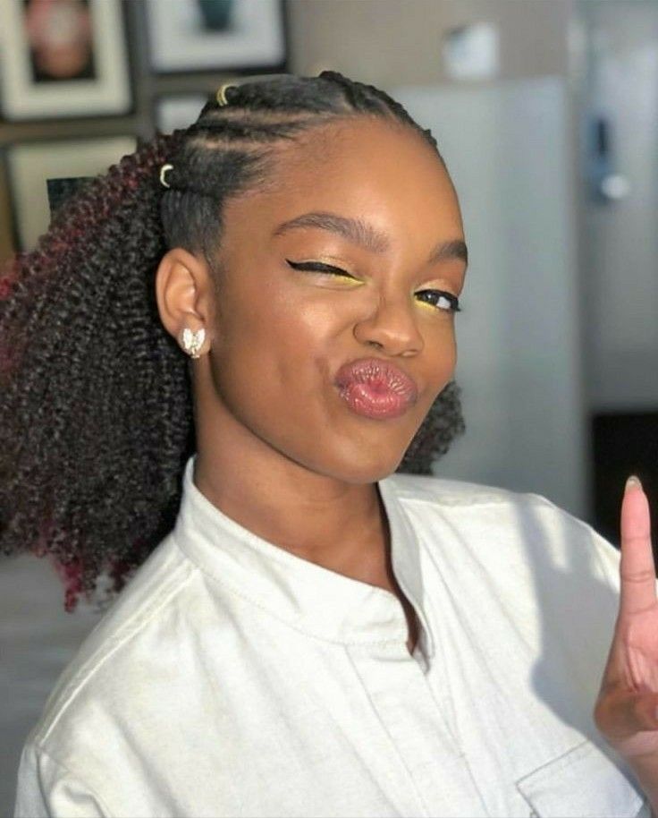 Marsai Martin Pinned Up Ringlets In 2020 Natural Hair Growth Natural Hair Styles Hair Styles
