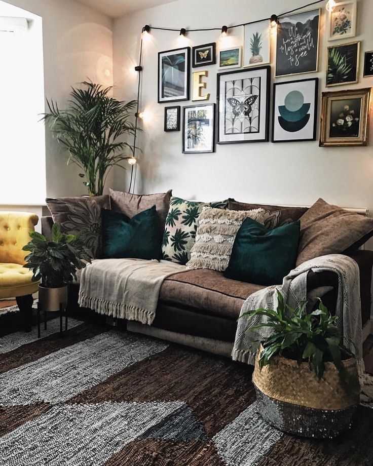 New Bohemian Living Room Set for Small Space