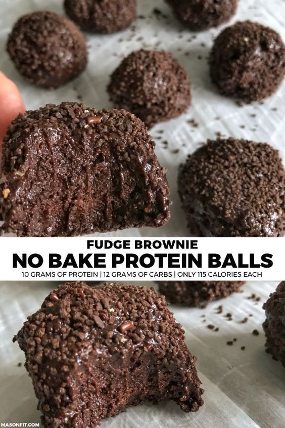 These super simple no bake protein balls are loaded with chocolate and tout 10 g