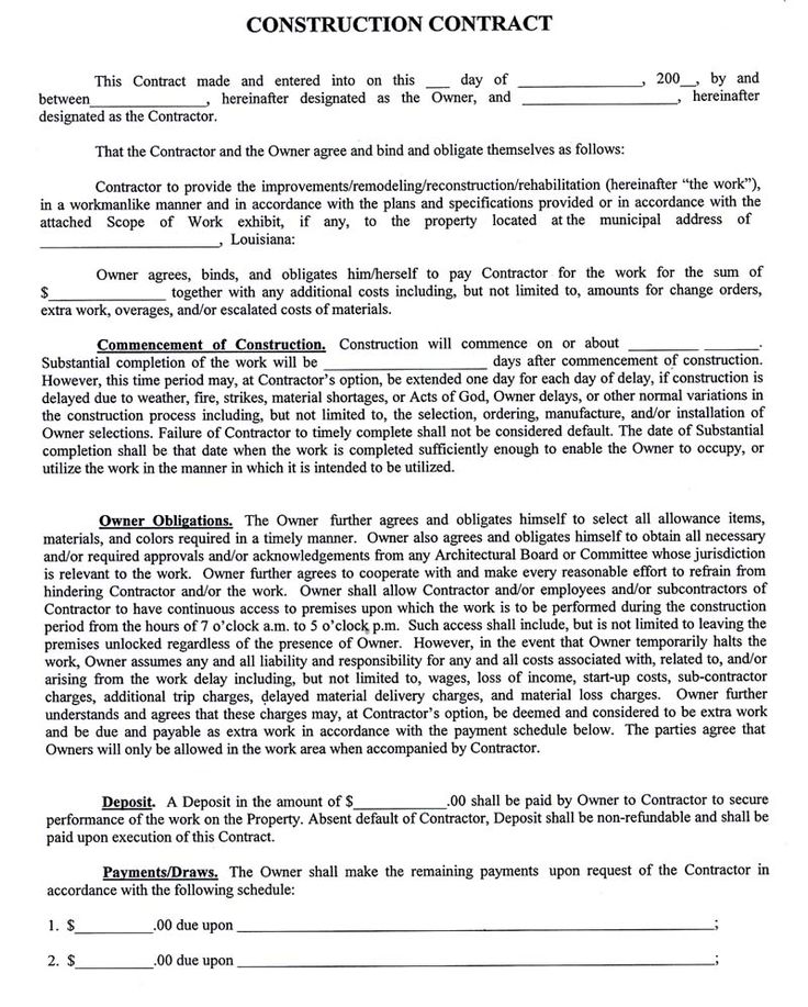 Pin by Jose Leyva on Contracts Pinterest - sample construction contract template Pin by Jose Leyva on Contracts Pinterest - sample construction contract template