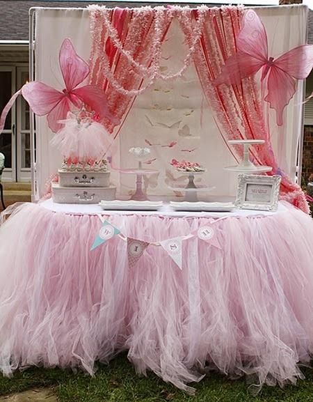 Mesa Decorada Con Tela Y Tule Mesa Decorada Con Tela Y Tule