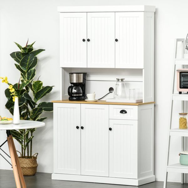 Pin On Home Decor Kitchen Pin On Home Decor Kitchen, Tall Kitchen Pantry Microwave Storage Cabinet
