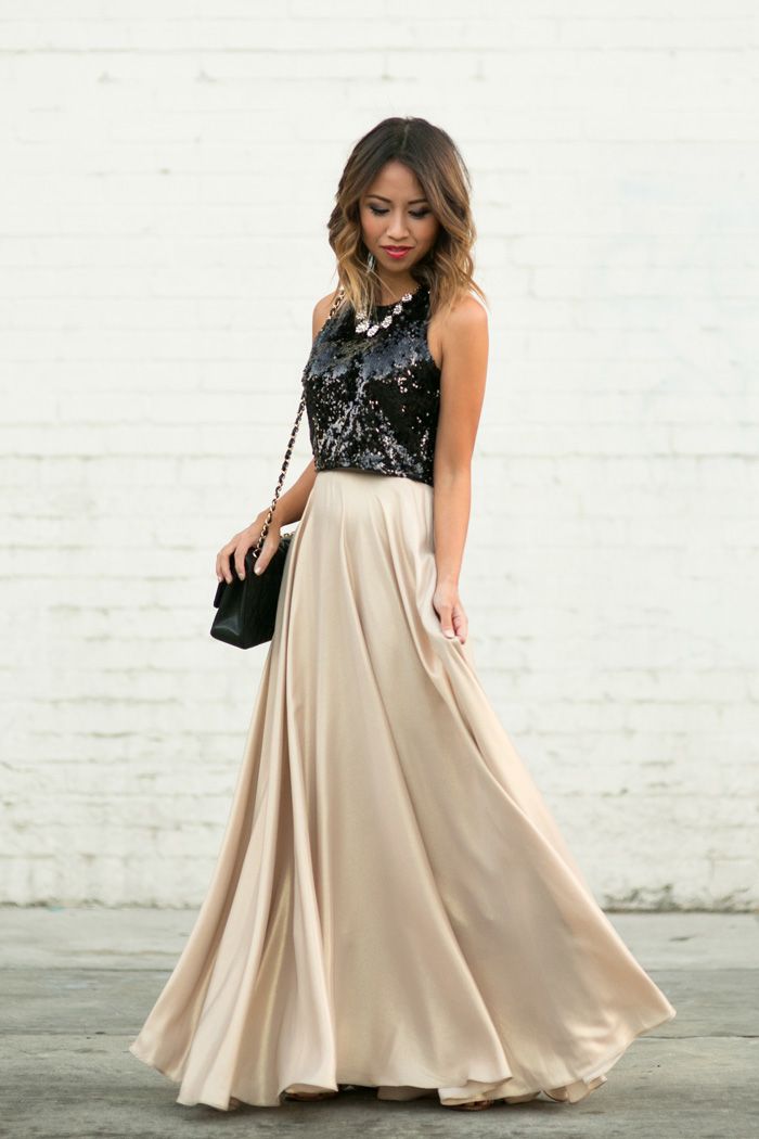 Black and beige maxi dress Black and beige maxi dress