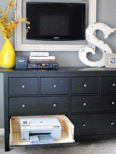 Best 25 Printer Storage Ideas On Pinterest Desk Organization 15 Sneaky Ways To Hide Household Eyesores Printer Storageprinter