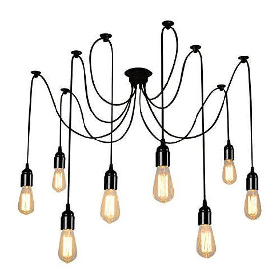 Diy Spider Swag Chandelier 3 7 Lights Uk Ceiling Diy Spider Swag Chandelier 3 7 Lights, Spider Like Light Fixture Uk