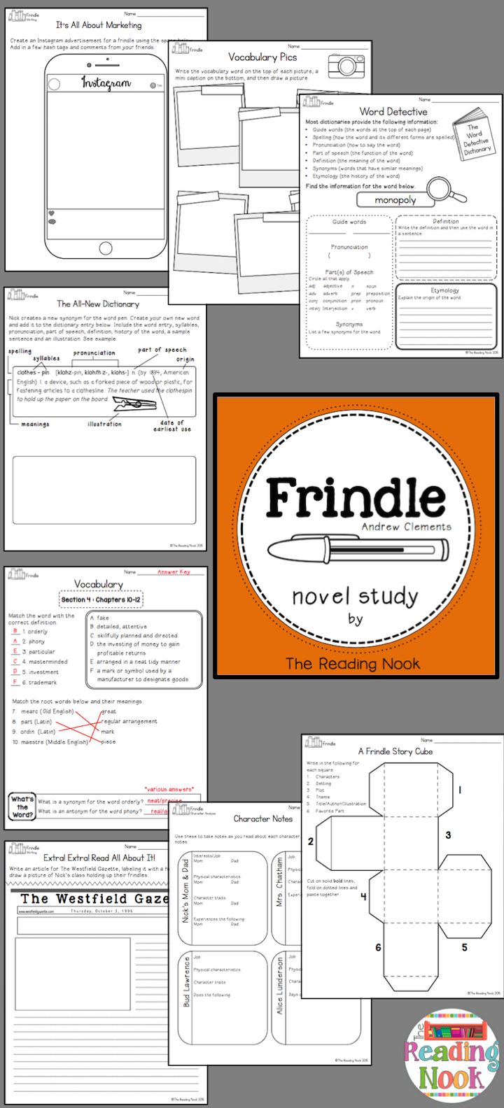 Worksheets Frindle Worksheets best 25 frindle ideas on pinterest roots book dictionary novel study