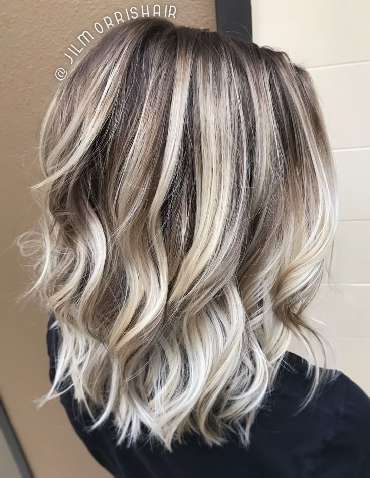 2593 Best Hair Color Images On Pinterest Long Makeup Cool Icy Ashy Blonde Balayage Highlights Shadow Root Waves And Curls Hair