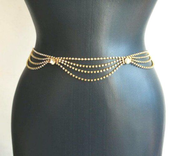 Bridal Belt, Sash Belt, Wedding Dress Sash, Gold Rhinestone Belt, Wedding Sash Belt, Wedding ...