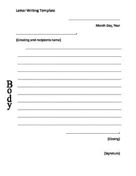 writing template