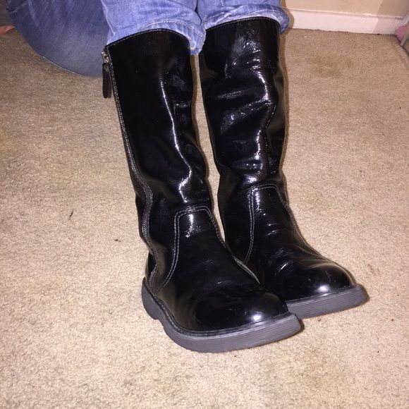 prada patent boot