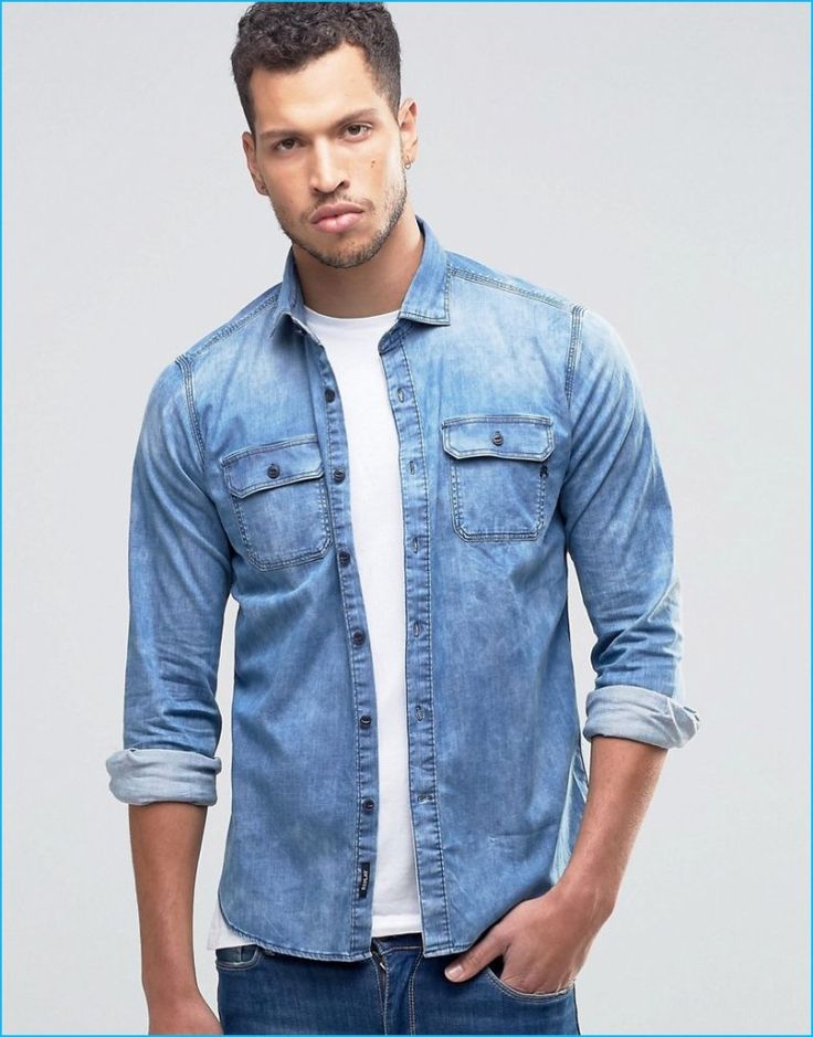 Replay 2016 Fall Winter Men s Collection Look Book Denim shirt
