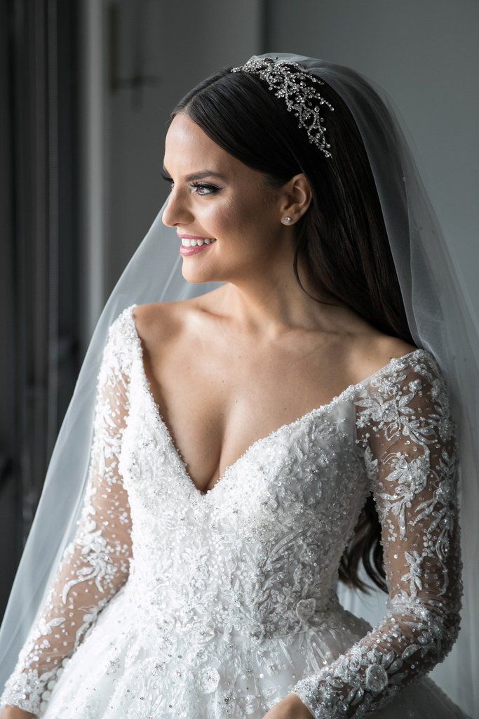 Mori Lee Kristalina Size 2 Used Wedding Dress Front View On