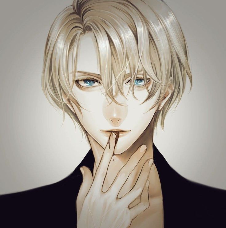Anime guys with blonde hair