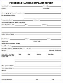 restaurant incident report form template incident report guest incident report