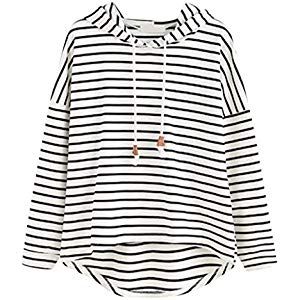 ROVNKD Crop Tops Blusen DamenEuropäische Und Amerikanische Frauen Neue Gestreifte Unregelmäßiger Rand Kapuzen-Sweatshirt #Spielzeug #Spiele #Spielz… ROVNKD Crop Tops Blusen DamenEuropäische Und Amerikanische Frauen Neue Gestreifte Unregelmäßiger Rand Kapuzen-Sweatshirt #Spielzeug #Spiele #Spielz…