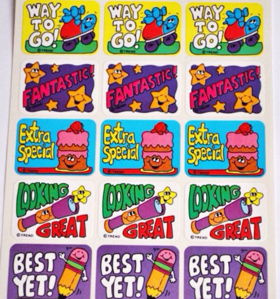Vintage trend sniff stickers