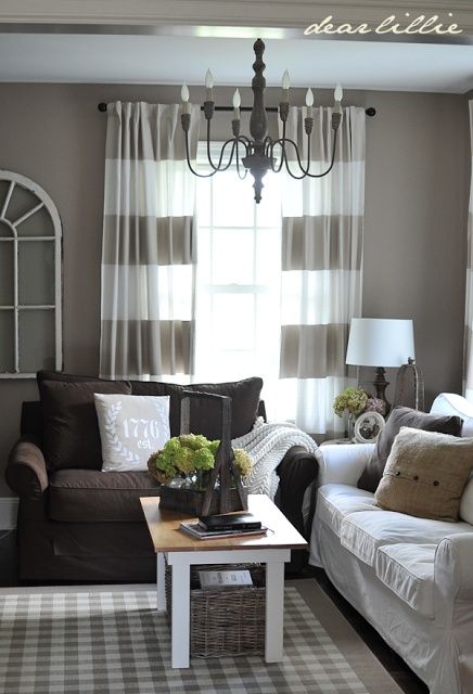 53 Best Curtains Images On Pinterest Blinds Color Block Perfect Grayish Walls And Cute Curtains To Go With My Chocolate Brown Couch Wall Color