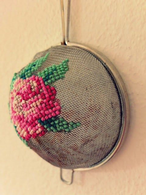 Recycled Strainer Makes A Great Embroidery Surface Hand Embroidery Stitches Embroidery Patterns Hand Embroidery Recycled Strainer Makes A Great Embroidery Surface Hand Embroidery Stitches Embroidery Patterns Hand Embroidery