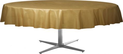 Gold Plastic Round Table Cover Party City Covers Gold Plastic Round Table Cover Party, Round Table Covers Party City