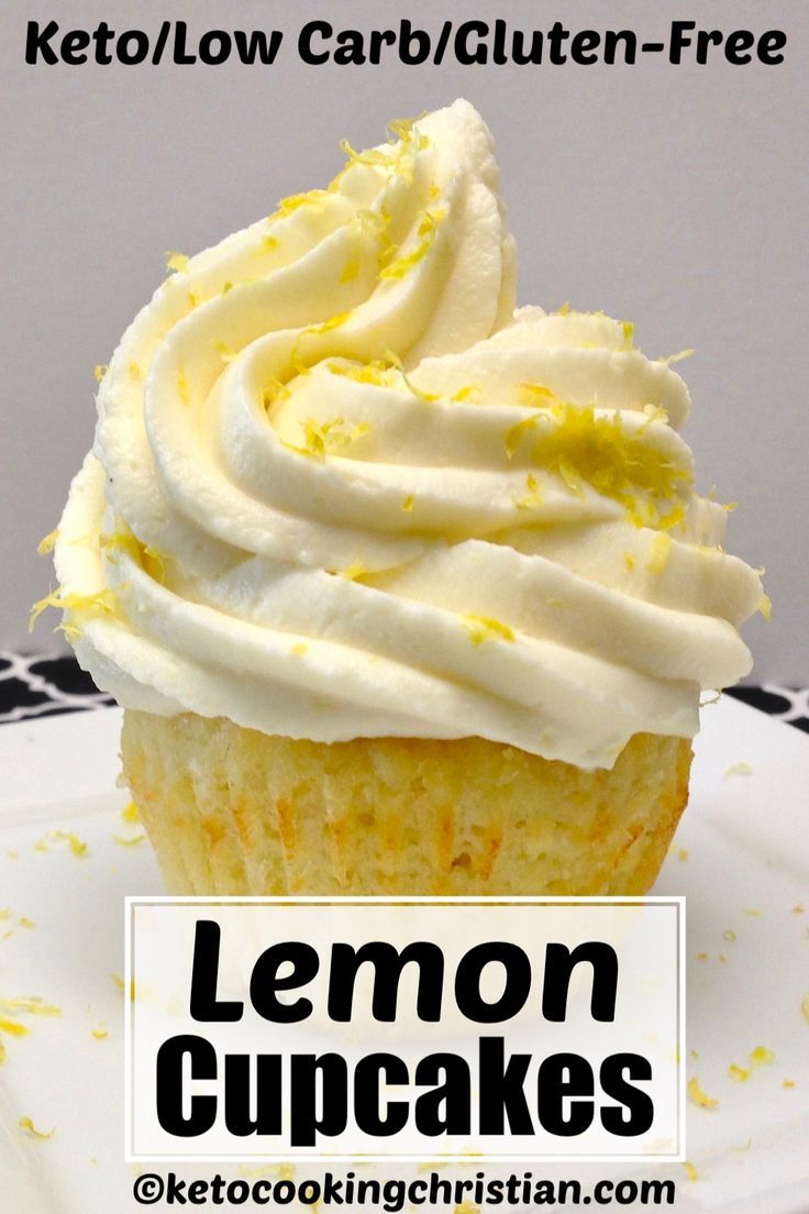 Lemon Cupcakes Keto Low Carb Gluten Free Gluten Free Lemon Cupcakes Lemon Cupcakes Lemon Cupcake Recipe