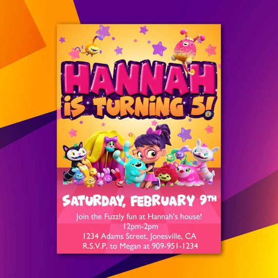 abby hatcher birthday party invitation print at home in invitations print at home