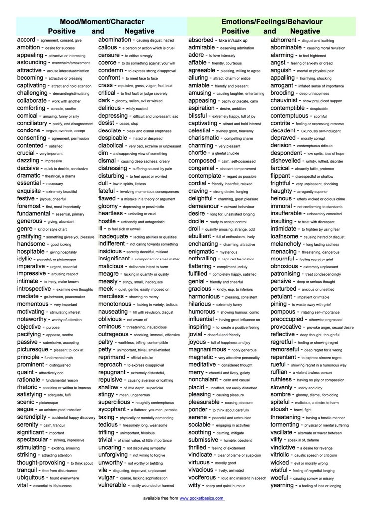 vocabulary for essay writing