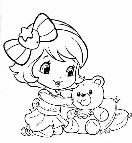 Young strawberry shortcake Young strawberry shortcake