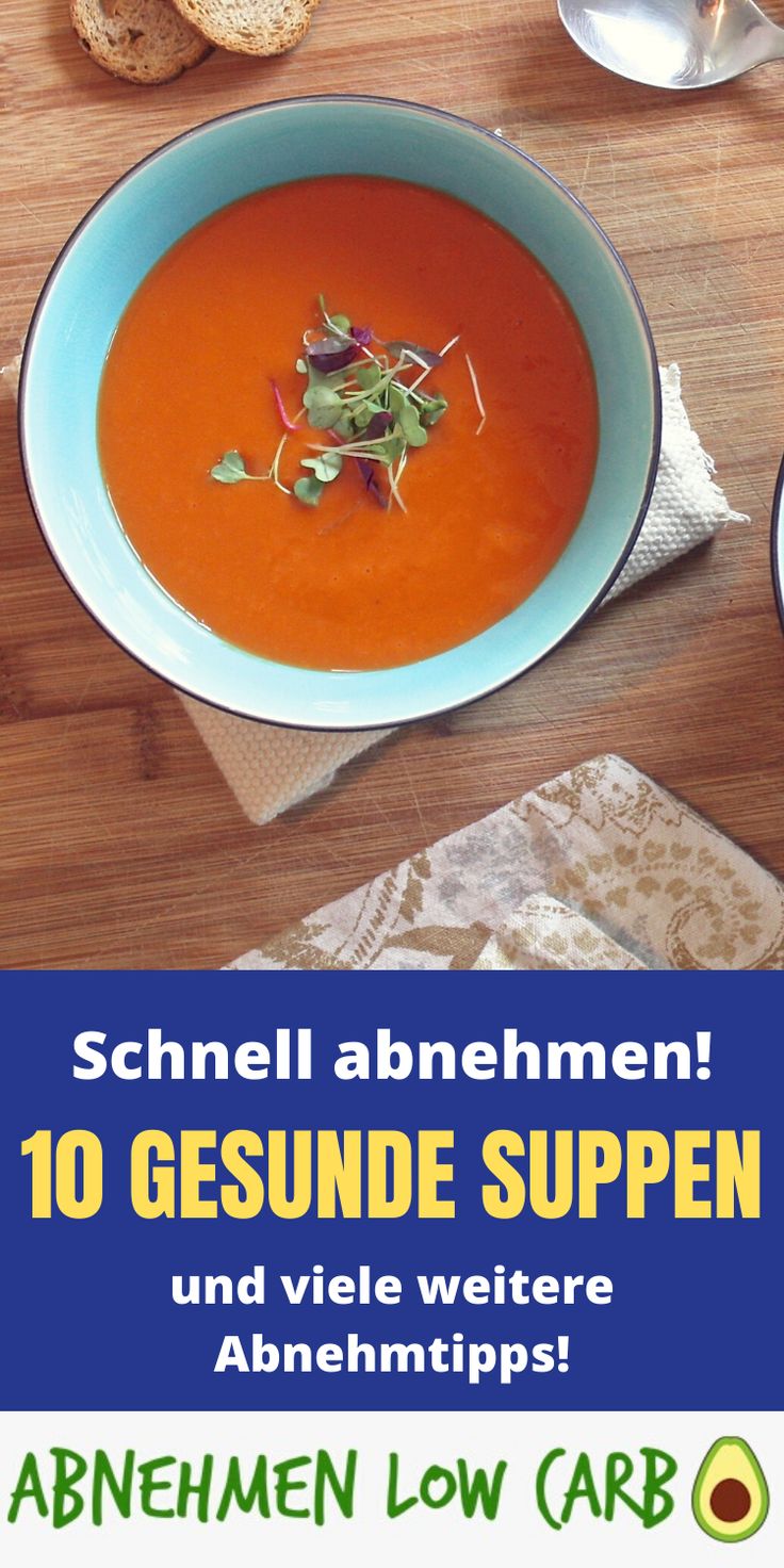 Fettverbrennende Suppe verlieren Gewicht, indem sie Fett essen