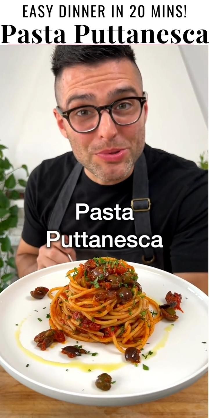 Easy Dinner In 20 Mins Pasta Puttanesca Vegan Recipes Tasty easy-dinner-in-20-mins-pasta-puttanesca-vegan-recipes-tasty