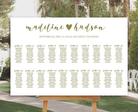 seating template for wedding