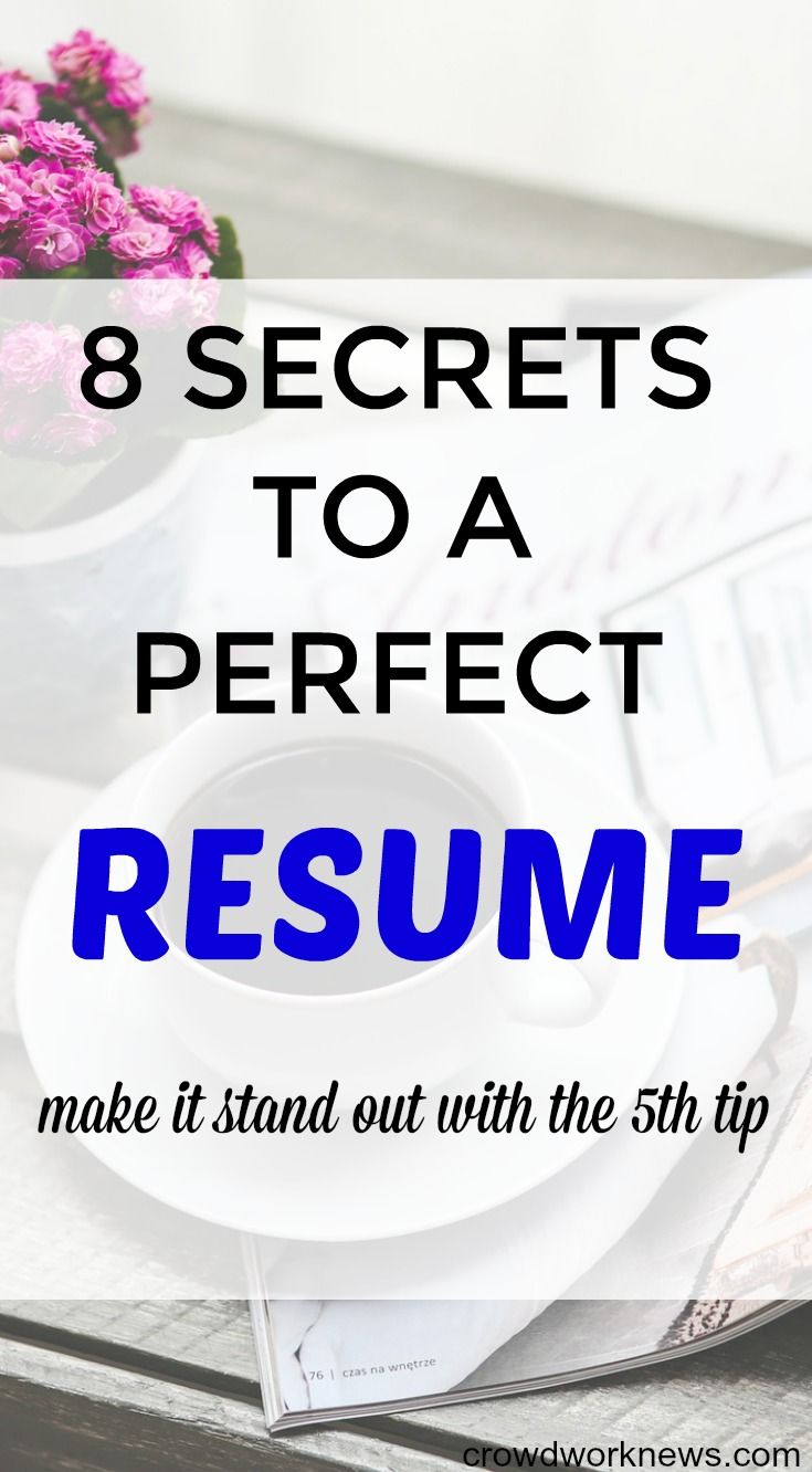 making the perfect resume