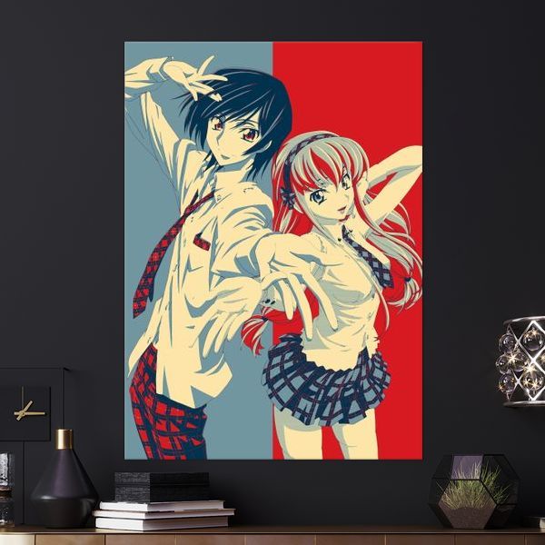 Lelouch Lamperouge And Cc Poster By Hopeposter Displate In 21 Anime Metal Posters Painting Lelouch Lamperouge And Cc Poster By Hopeposter Displate In 21 Anime Metal Posters Painting