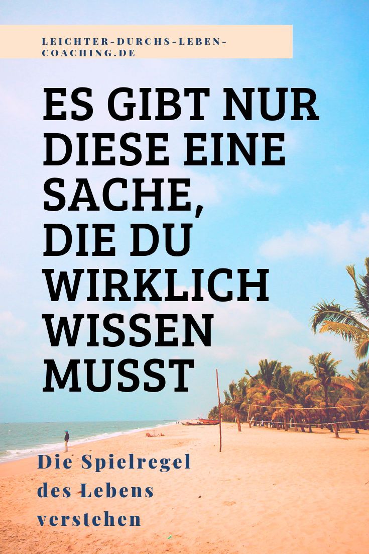 Spielregel des Lebens: Die eine Regel, die du wirklich kennen musst