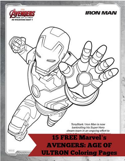 Marvels AVENGERS AGE OF ULTRON Coloring Pages A Sparkle of Genius