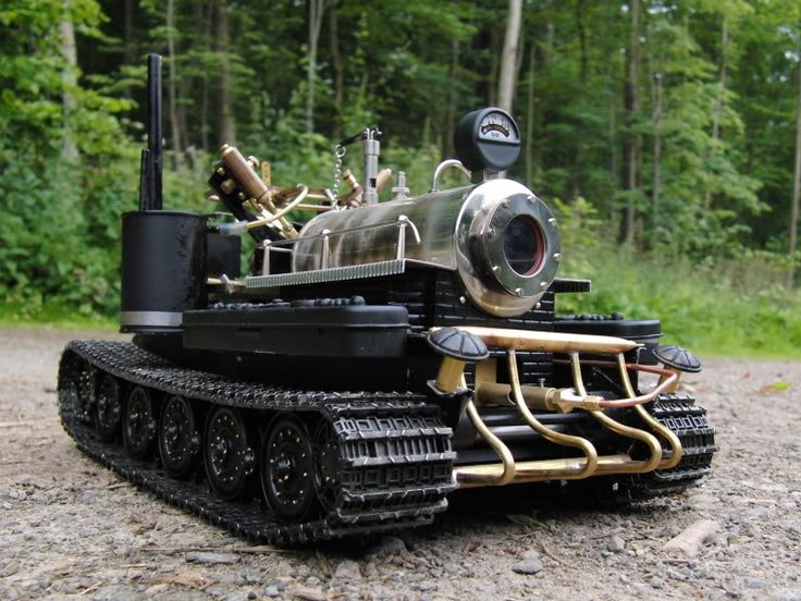 Live Steam Tank with Robot driver based on Tamiya KingTiger | Super