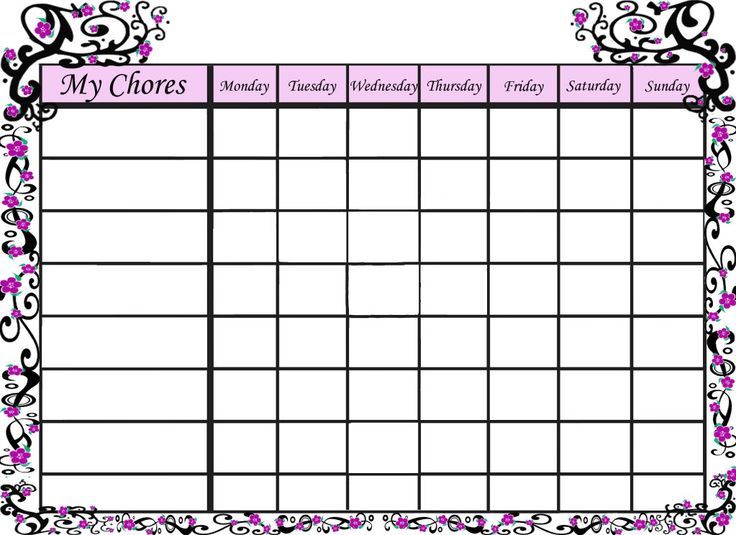 responsibility chart templates
