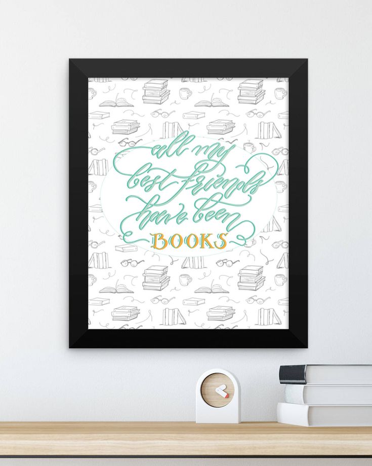 Book Lovers Wall Art | Inspirational quotes wall art, Decor interior