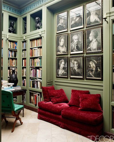 44 Best Red And Green Walls Images On Pinterest Bedroom All Things Considered Green Librarylibrary Roomlibrary