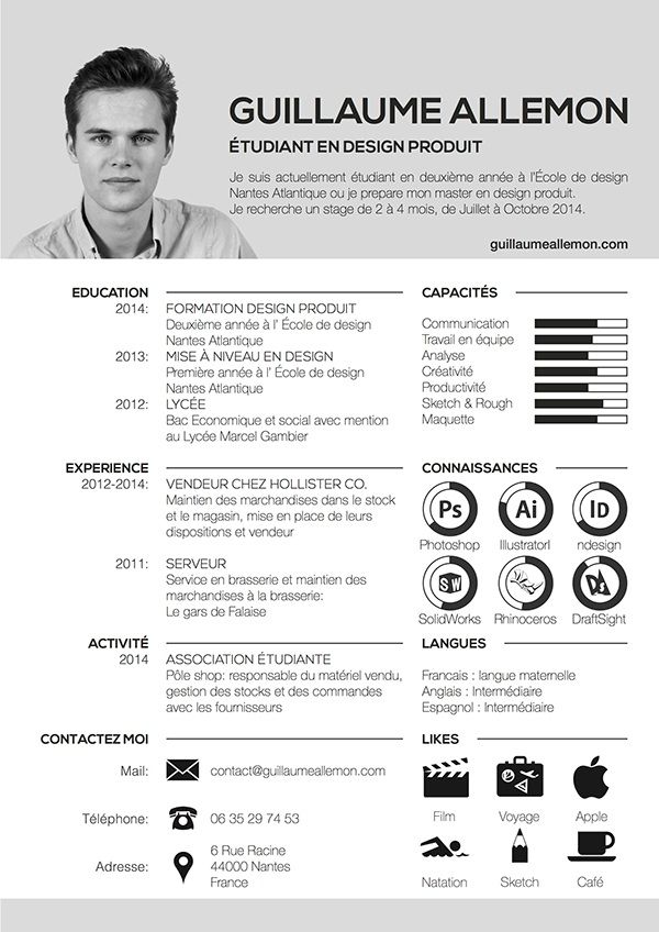 resume on behance con im 225 genes dise 241 os de curriculum en resume