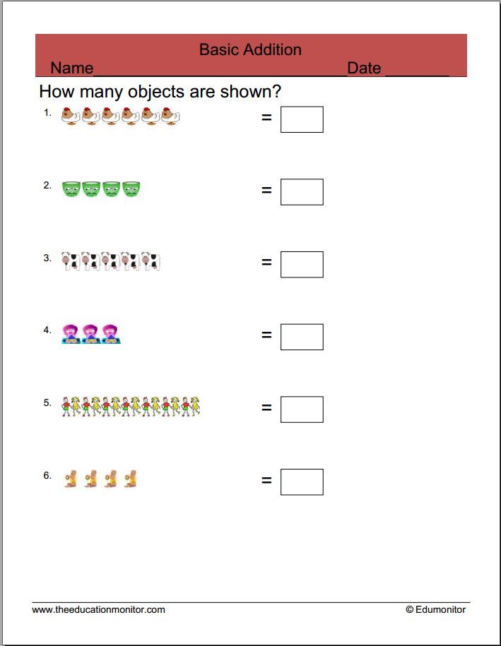 Kindergarten math worksheets 9th grade