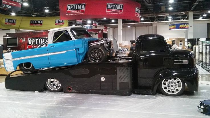 Classic Muscle Cars >> Ford COE with a 64-66 Chevy on the dovetailed flatbed car ... Classic Muscle Cars >> Ford COE with a 64-66 Chevy on the dovetailed flatbed car ...