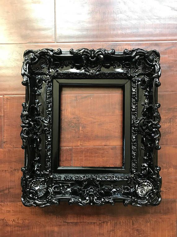 Vintage Gold Metal 8x10 Rectangular Frame with Old Art Picture In It Wedding Frames Vintage Metal Frames Old Frame