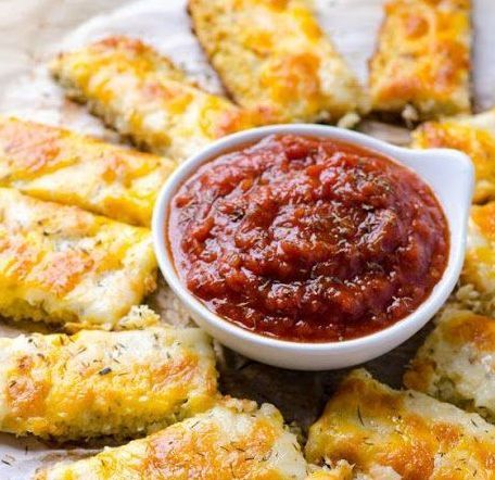 Low Carb Cauliflower Breadsticks Appetizer Recipes Healthy