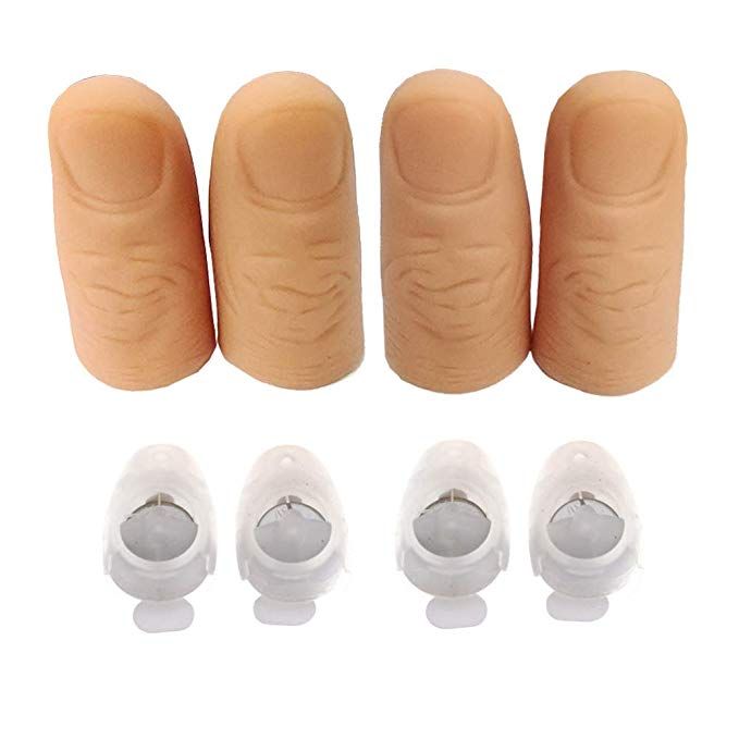 LED Finger Lamp Thumbs Light Magic Light Up Finger Magic Trick Fake Finger FQ