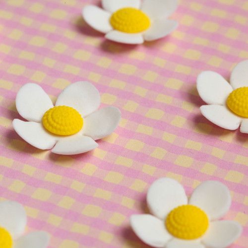 Medium White Gumpaste Flower Blossom cake decorations for ...