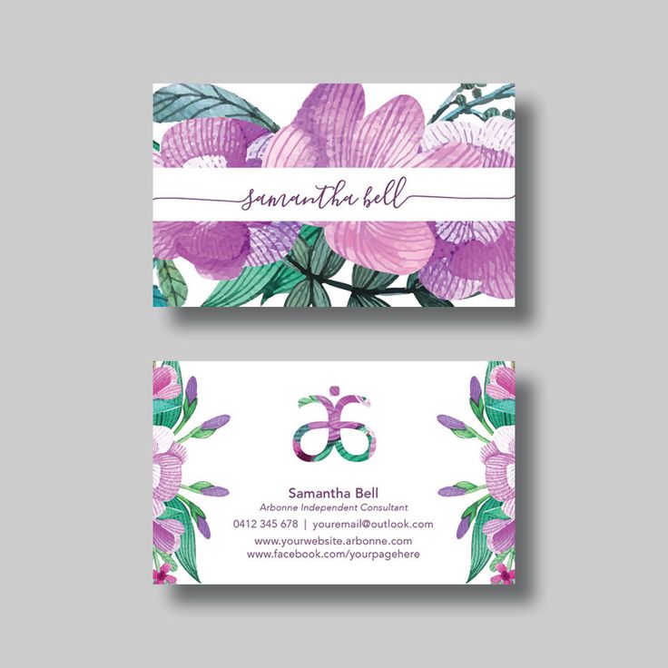 201 Best Business Cards Images On Pinterest Carte Arbonne Business Card Fl 3 0 Digital Design By Bellgraphicdesigns On Etsy S
