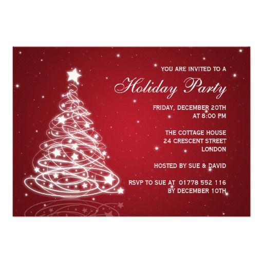 merry christmas party invitation