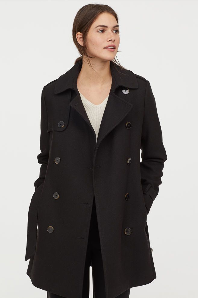 Pea Coat Black Ladies H M Us Peacoat Fashion Pea Coat Black Ladies H M Us, Pea Coat Ladies Jacket