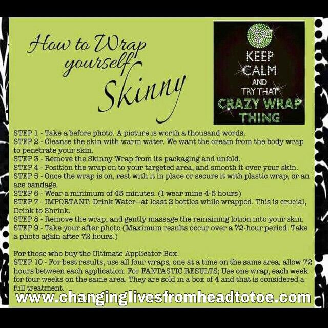 for best results follow these instructions while wrapping www it works body wraps directions