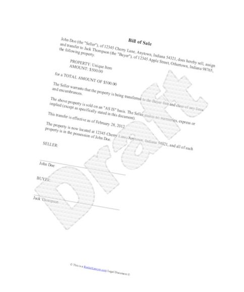 car bill of sale ny